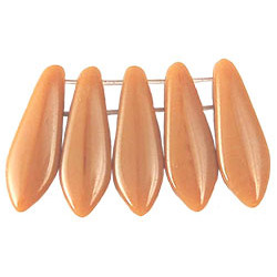 Two Hole Daggers 16x5mm Opaque Beige 600pc (13050)