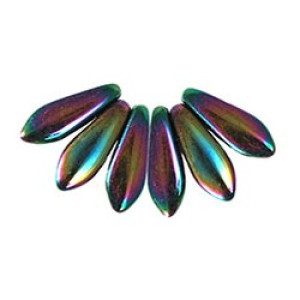 Two Hole Daggers 16x5mm Iris - Purple 600pc (21495JT)