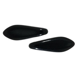 Two Hole Daggers 16x5mm Jet 600pc (23980)