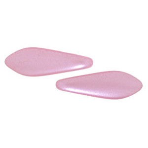 Two Hole Daggers 16x5mm Pearl Coat - Flamingo 600pc (25008AL)