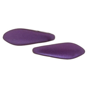 Two Hole Daggers 16x5mm Pearl Coat - Purple Velvet 600pc (25032AL)