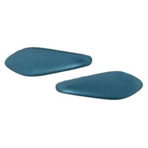 Two Hole Daggers 16x5mm Pearl Coat - Steel Blue 600pc (25033AL)
