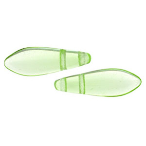 Two Hole Daggers 16x5mm Peridot 600pc (50500)