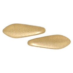 Two Hole Daggers 16x5mm Matte - Metallic Flax 600pc (K0171JT)