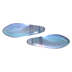 Two Hole Daggers 16x5mm Luster - Transparent Amethyst 600pc (LE00030)