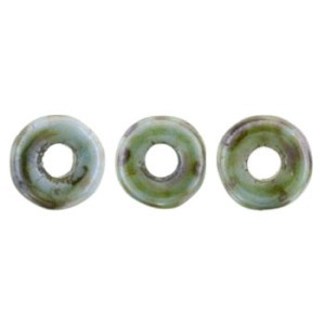 O-Ring 3,8x1mm Luster - Green/Opaque White 50gr (LN03000)
