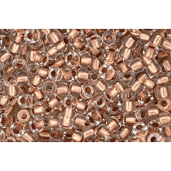 Matubo Seed Bead 6/0 Crystal - Copper-Lined 50gr (CL00030) Matubo Seed Bead 6/0 Crystal - Copper-Lined 50gr (CL00030)