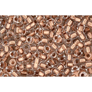 Matubo Seed Bead 6/0 Crystal - Copper-Lined 50gr (CL00030)