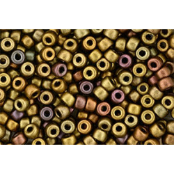 Matubo Seed Bead 6/0 Matte - Metallic Gold Iris 50gr (K0161) Matubo Seed Bead 6/0 Matte - Metallic Gold Iris 50gr (K0161)