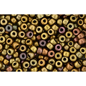 Matubo Seed Bead 6/0 Matte - Metallic Gold Iris 50gr (K0161)