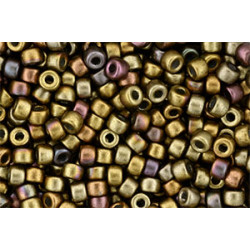 Matubo Seed Bead 6/0 Matte - Metallic Gold Copper Iris 50gr (K0162) Matubo Seed Bead 6/0 Matte - Metallic Gold Copper Iris 50gr (K0162)