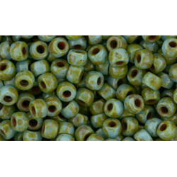 Matubo Seed Bead 7/0 Blue Turquoise - Picasso 50gr (T63030)