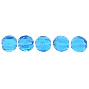 Melon Round 3mm Capri Blue 1200pc (60080)