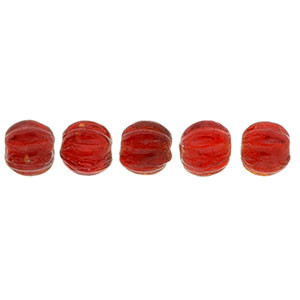 Melon Round 3mm Siam Ruby 1200pc (90080)