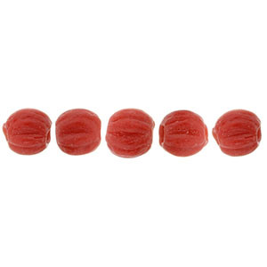 Melon Round 3mm Matte - Opaque Red 1200pc (M93200)