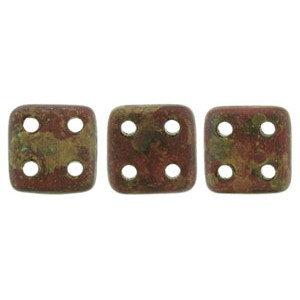 QuadraTile 6x6mm Opaque Red - Copper Picasso 100gr (MLG93200)