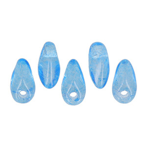 Mini Dagger Beads 6x2,5mm Translucent Tranquil Blue 100gr (23A04)