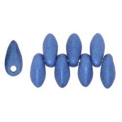 Mini Dagger Beads 6x2,5mm Metallic Suede - Blue 100gr (79031MJT)