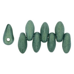 Mini Dagger Beads 6x2,5mm Metallic Suede - Lt Green 100gr (79051MJT)