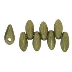Mini Dagger Beads 6x2,5mm Metallic Suede - Gold 100gr (79080MJT)
