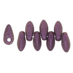 Mini Dagger Beads 6x2,5mm Metallic Suede - Pink 100gr (79086MJT)