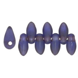 Mini Dagger Beads 6x2,5mm Matte - Rosaline Luster - Sapphire 100gr (BI30050)