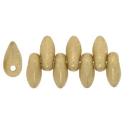 Mini Dagger Beads 6x2,5mm Matte - Metallic Flax 100gr (K0171JT)