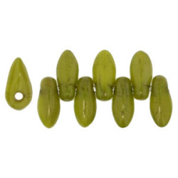 Mini Dagger Beads 6x2,5mm Silversheen - Chartreuse 100gr (LJ84020)