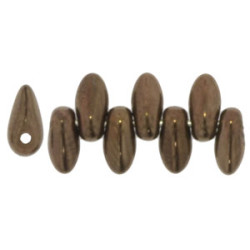 Mini Dagger Beads 6x2,5mm Dk Bronze 100gr (LZ23980)
