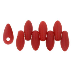 Mini Dagger Beads 6x2,5mm Matte - Opaque Red 100gr (M93200)