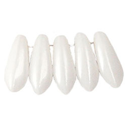 Dagger Beads 8x2,5mm White 250gr (03000)