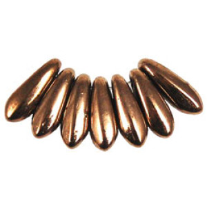 Dagger Beads 10x3mm Bronze 250gr (B23980)