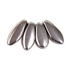 Dagger Beads 12x5mm Silver 250gr (27000CR) Dagger Beads 12x5mm Silver 250gr (27000CR)