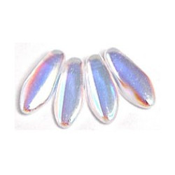 Dagger Beads 12x5mm Crystal AB 250gr (X00030) Dagger Beads 12x5mm Crystal AB 250gr (X00030)