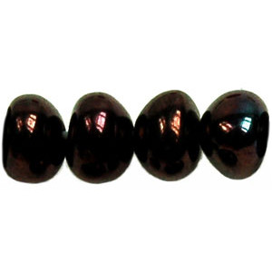 Nugget Spacers 8x6mm Luster - Metallic Amethyst Jet 250gr (LE23980)