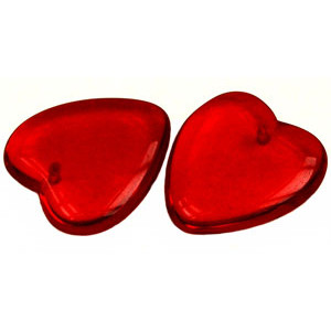 Heart 24x7mm Siam Ruby 250gr (90080)