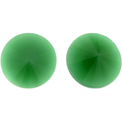 Rivoli 12mm Dk Green Alabaster 10pc (RV048)