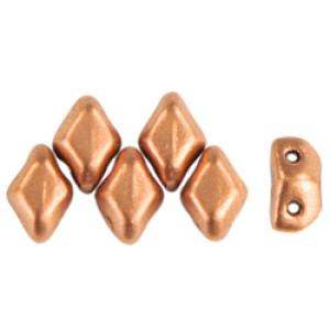 MiniGemDuo 6x4mm Matte - Metallic Bronze Copper 50gr (K0178)