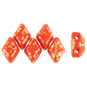 MiniGemDuo 6x4mm Gold Splash - Opaque Red 50gr (S22C93200)