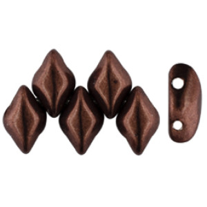 GEMDUO 8x5mm Saturated Metallic Chicory Coffee 50gr (07B01)