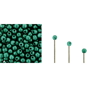 Finial Half-Drilled Round Bead 2mm Saturated Metallic Arcadia 50gr (05A04)