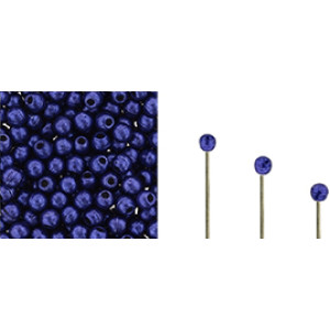 Finial Half-Drilled Round Bead 2mm Saturated Metallic Super Violet 50gr (05A06)