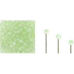 Finial Half-Drilled Round Bead 2mm Peridot 50gr (50500)