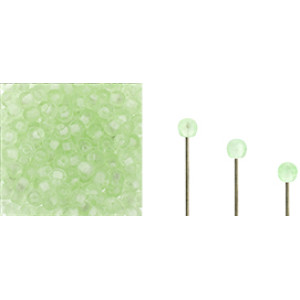 Finial Half-Drilled Round Bead 2mm Peridot 50gr (50500)