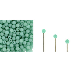 Finial Half-Drilled Round Bead 2mm Turquoise 50gr (63130)