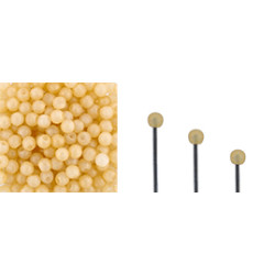 Finial Half-Drilled Round Bead 2mm Milky Antique Shimmer 50gr (S21C02010)
