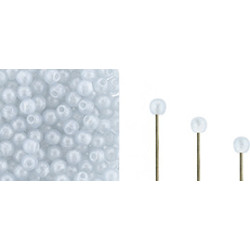 Finial Half-Drilled Round Bead 2mm Metal Luster - Alexandrite 50gr (S24C20210)