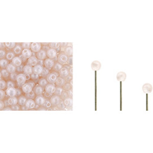 Finial Half-Drilled Round Bead 2mm Metal Luster - Rosaline 50gr (S24C70100)