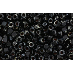 Matubo 3-Cut Seed Bead 6/0 Jet - Picasso 50gr (T23980)