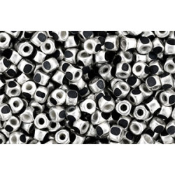 Matubo 3-Cut Seed Bead 6/0 Silver Luster - Jet 50gr (TS23980)